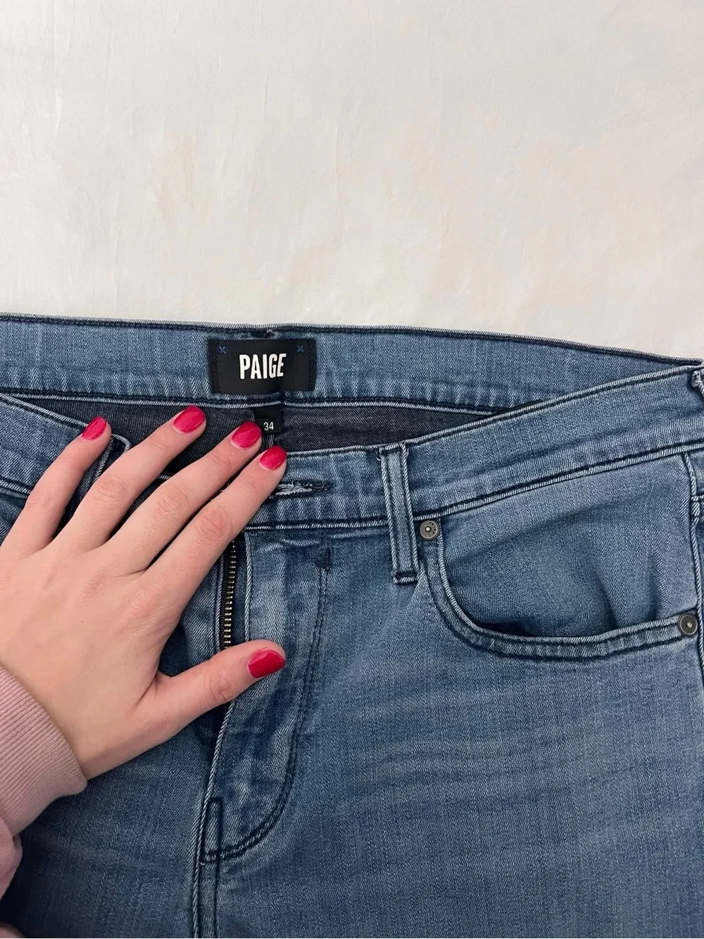 PAIGE High-Rise Jeans in Medium Blue Wash